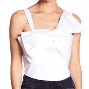 Free Press Bustier Crop Top with Bow, size M